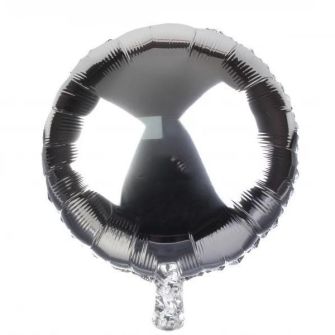 Повітряна куля кругла срібло 45 см
