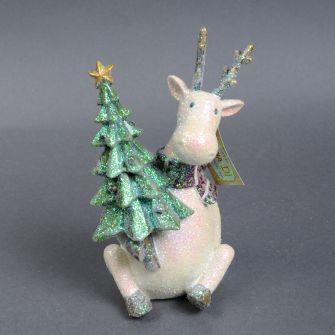 Статуетка олень з ялинкою