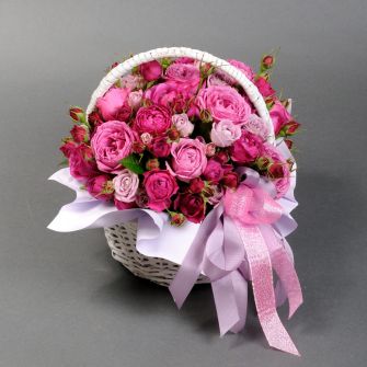 Кошик троянд "Бабблз"