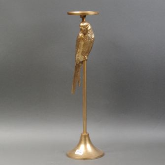 Candlestick "Parrot" large golden