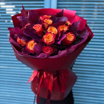 Букет троянд "Осінній"