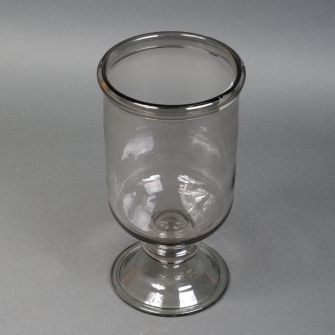 Ваза бокал сіра 23х12см