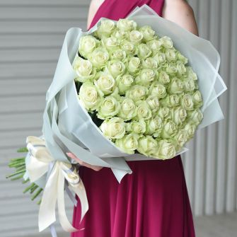 Букет из 51 розы Аваланч