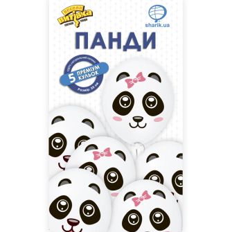Набір кульок "Панди" 5 шт 30 см
