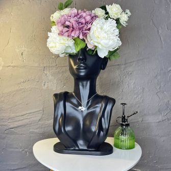 Кашпо чорне "Стефанія"