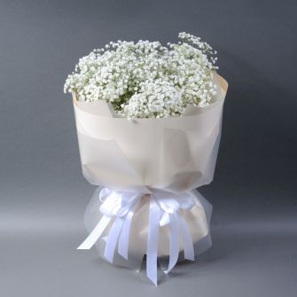 Букет білих гіпсофіл