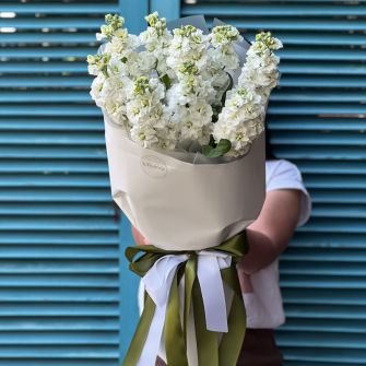 Букет білих матіол