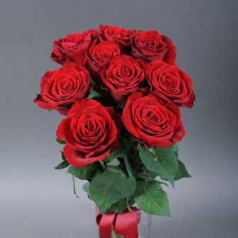 Bouquet of 9 Grand Prix roses