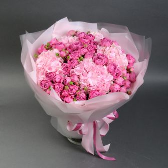 Букет "Рожева хмаринка"