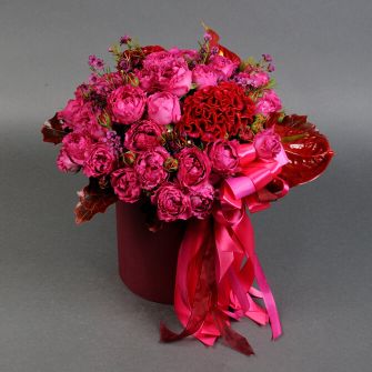 Композиція "Малинове вино"