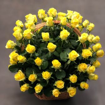 Кошик троянд Пенні Лейн траурний