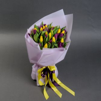 Букет тюльпанов "Сладкий фрукт"