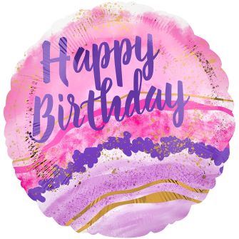 Фольгована кулька "Мармурова акварель"