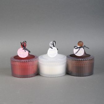 Свічка Venetian French Rivera у скляному свічнику