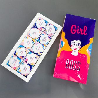 Chocolate Small Girl Boss set pink