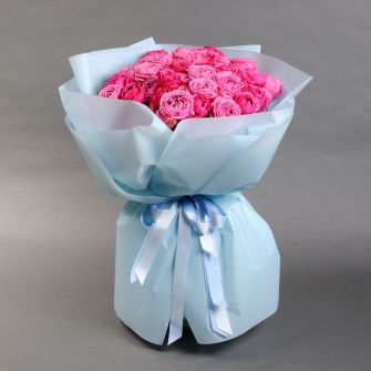 Букет 21 троянда Річ Бабблз і Місті Бабблз