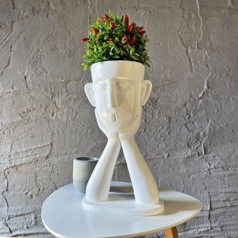 Кашпо біле "Чоловік"