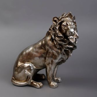 Декоративна фігурка лев сидячий 33 см